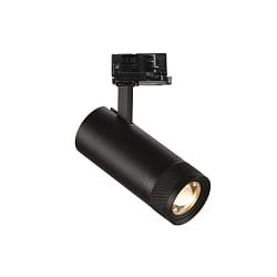 LED 3-Phasen Strahler EOS, 15W, 3000K, 1650lm, dreh- und schwenkbar, inkl. Trafo, schwarz