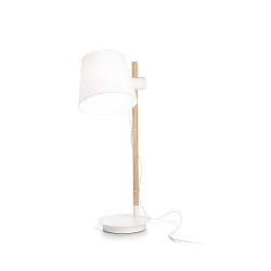 table lamp AXEL with switch, adjustable E27 IP20, white