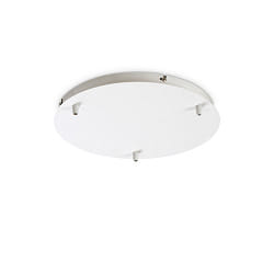 Rosace de plafond 30cm 3 fois, rond, blanche