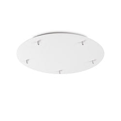 Rosace de plafond 46cm 5 fois, rond, blanche