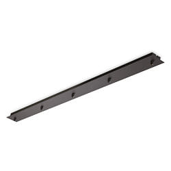 Baldacchino LINEAR STANDARD 5 elemento, angolare, nero opaco