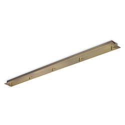 Baldacchino LINEAR STANDARD 5 elemento, angolare, ottone, brunito