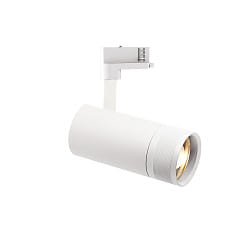 Faretto trifase EOS 15W ON-OFF cilindrico, regolabile, on/off IP20, bianco opaco 