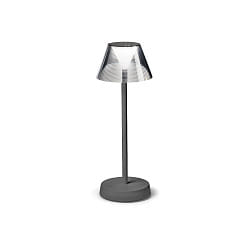 battery table lamp LOLITA TL LED LED IP54, grey dimmable