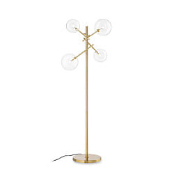 floor lamp EQUINOXE PT4 4 flames G4 IP20, brass