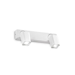 wall luminaire RUDY 2 flames GU10 IP20, white dimmable
