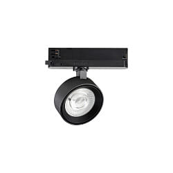 Faretto trifase POV TRACK LED rotondo, con adattatore LED IP20, Nero
