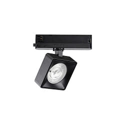 Faretto trifase POV TRACK LED piazza, con adattatore LED IP20, Nero