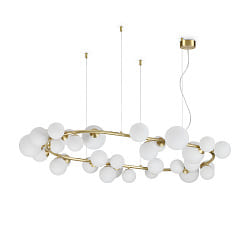 pendant luminaire PERLAGE SP30 30 flames G9 IP20, brass