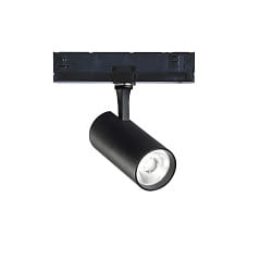 Faretto trifase FOX LED LED IP20, Nero dimmerabile