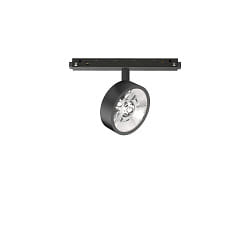 Halogne sur rail EGO TRACK FLAT SINGLE LED avec adaptateur LED IP20, noir  gradable