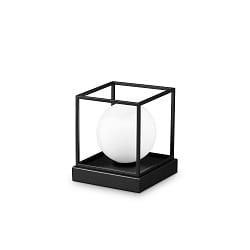 Lampe de table LINGOTTO TL1 SMALL angulaire, avec interrupteur G9 IP20, noir mat 