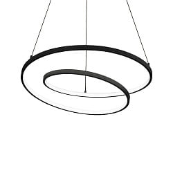 pendant luminaire OZ PL LED 800M round, DALI controllable IP20, black dimmable