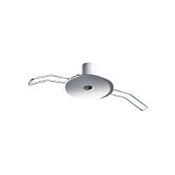 Rosetta di installazione ROUND RECESSED 1 elemento, rotondo, cromo, levigato