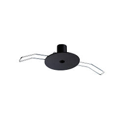 Rosetta di installazione ROUND RECESSED 1 elemento, rotondo, nero opaco