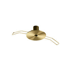 Rosetta di installazione ROUND RECESSED 1 elemento, rotondo, ottone, brunito