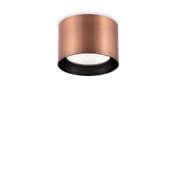 ceiling luminaire SPIKE round GX53 IP20, copper, burnished dimmable