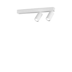 Luminaire de plafond PROFILO  2 flammes GU10 IP20, blanche gradable