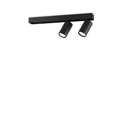 Luminaire de plafond PROFILO  2 flammes GU10 IP20, noir gradable