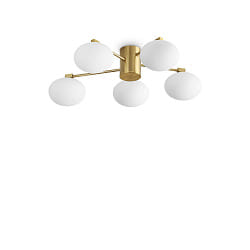 Deckenleuchte HERMES, 3-flammig,  60cm, G9, 3x 28W (inkl.), IP20, messing
