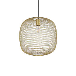 Pendelleuchte NET 3, E27, IP20, goldfarben