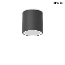 Outdoor Deckenleuchte TECHO D09, 1xGU10, IP54, schwarz