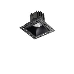LED Deckeneinbauleuchte GAME TRIMLESS, eckig, 10cm, 36, 11W, 3000K, 1100lm, CRI>80, IP20, schwarz