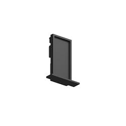 end cap EGO RECESSED TRIM without cable hole, black