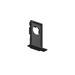 end cap EGO RECESSED TRIM with cable hole, black