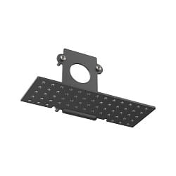 end cap EGO RECESSED EASY with cable hole, black
