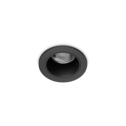 LED Deckeneinbauleuchte QUARK,  4,9cm, 25, 9W, 3000K, 950lm, IP20, schwarz