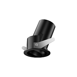 LED Deckeneinbauleuchte QUARK ADJUSTABLE,  5,85cm, 25, 9W, 3000K, 950lm, IP20, schwarz