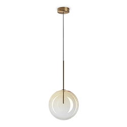 LED Pendelleuchte EQUINOXE D25, 1-flammig, 1xG4, 2W, 3000K, 200lm, IP20, bernstein/nuanciert