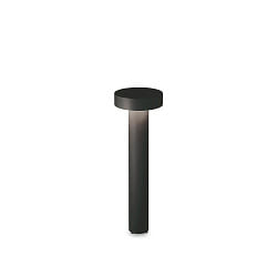 bollard lamp TESLA 60 G9 IP44, black dimmable