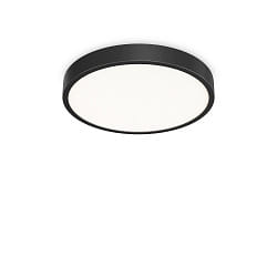Plafoniera RAY 60 IP44, nero dimmerabile