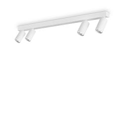 ceiling luminaire PROFILO 4 flames GU10 IP20, white dimmable