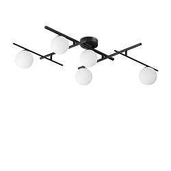 Deckenleuchte ATLAS, 5-flammig, G9, 5x 4W (inkl.), IP20, schwarz