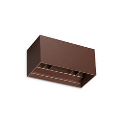 LED Outdoor Wandleuchte ATOM UP/DOWN, 23W, 3000K, 2100lm, CRI>90, IP54, kaffee