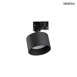 3-Phasen Strahler SPIKE, IP20, inkl. GX53 LED 9W 3000K 910lm 110, on-off (max. 15W), verstellbar, schwarz