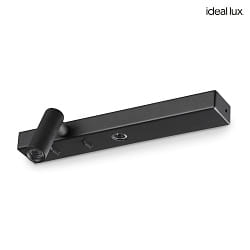 wall luminaire BONNE NUIT-1 with switch IP20, black 