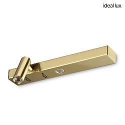 wall luminaire BONNE NUIT-1 with switch IP20, brass 