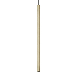 pendant luminaire ULTRATHIN D100 ON-OFF square IP20, brass 
