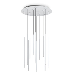 LED Pendelleuchte FILO, 12-flammig, 19W, 2700K, 2050lm, IP20, wei