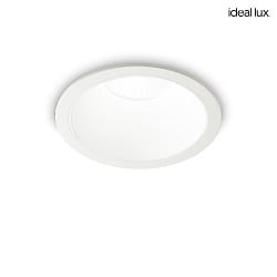LED Decken-Einbauleuchte GAME TRIM ROUND, IP40 IK06,  12cm, 20W 2700K 1420lm 27, CRi >90, UGR <19, on-off, wei