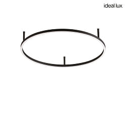 LED Deckenleuchte ORACLE SLIM D070 ON-OFF, 37W, 2700K, 3800lm, IP20, schwarz