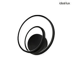 LED Wandleuchte OZ ON-OFF, IP20,  29cm, CRi >90, schaltbar, 28W 2700K, schwarz