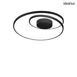 LED Deckenleuchte OZ ON-OFF, 47W, 4000K, 5500lm, IP20, schwarz