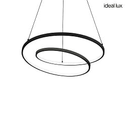 LED Pendelleuchte OZ D60 ON-OFF, IP20,  60cm, CRi >90, schaltbar, 47W 4000K, schwarz