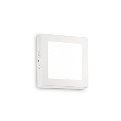 Luminaire de plafond UNIVERSAL D17 ON-OFF angulaire IP20, blanche 