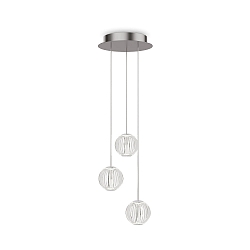 pendant luminaire DIAMOND  3 flames IP20, chrome 